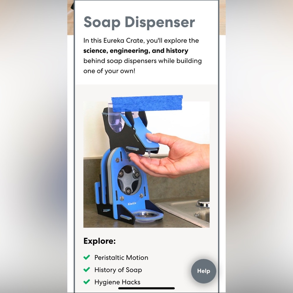 Kiwi Co. Eureka Crate Soap Dispenser